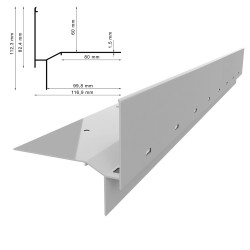 Traufenprofile K60 (Terrassenprofile)